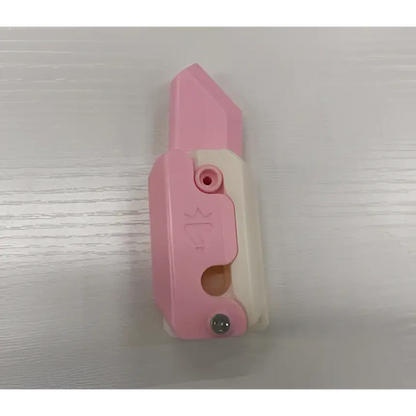 Pink and Lime Radish Knife Gravity Cub Toy