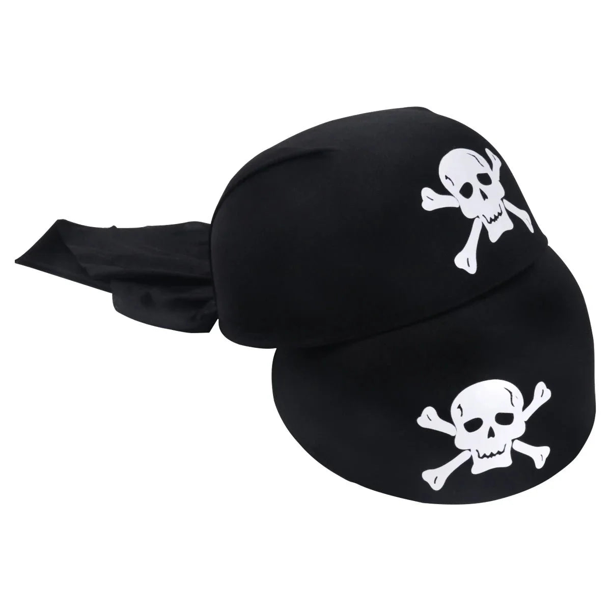 Pirate Skull Hat and Eye Patch Set | Kids Halloween Captain Costume Accessory