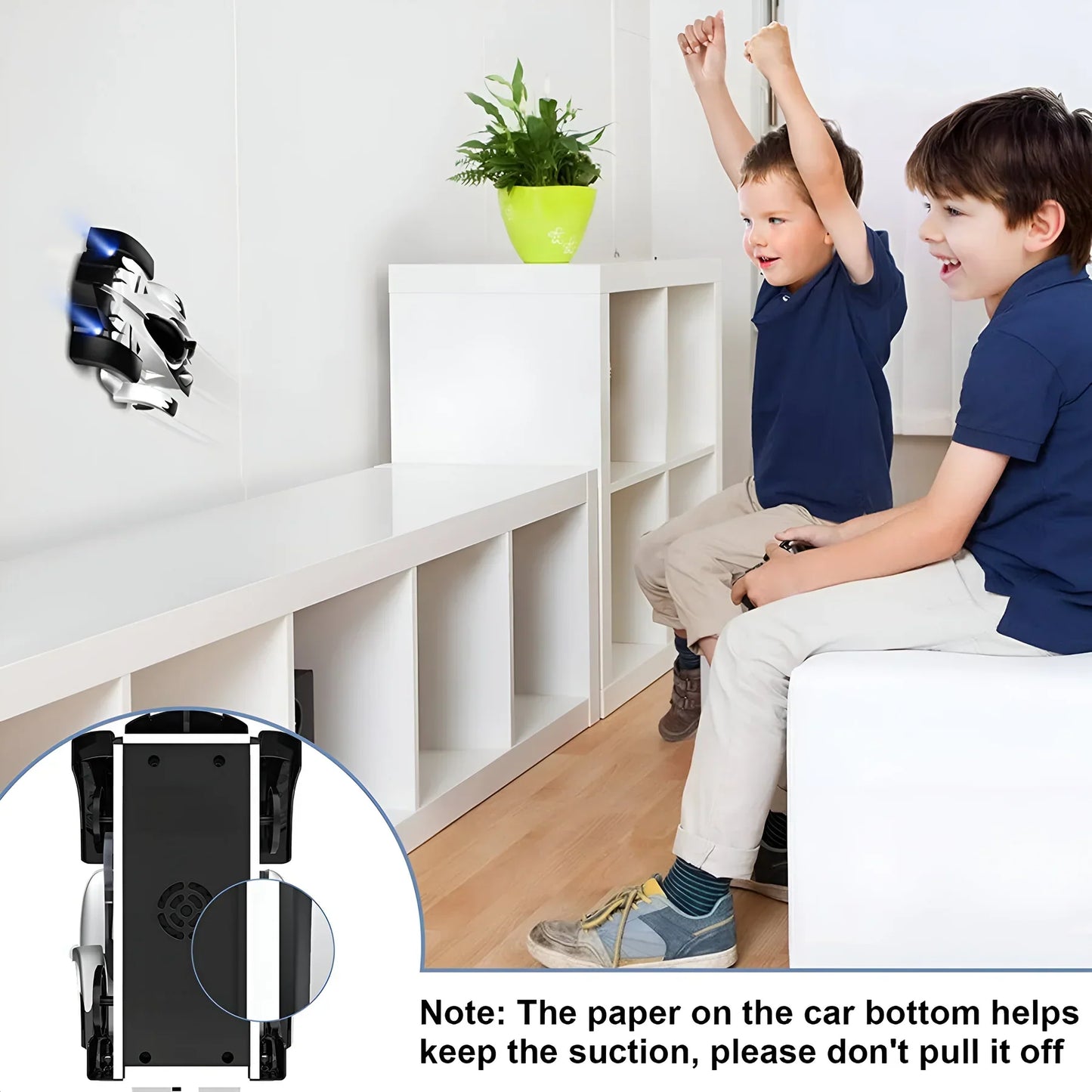RC Wall Climbing Car Infrared Laser Tracking Remote Control Stunt Toy