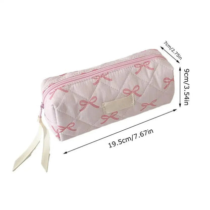 Plush Large Capacity Pencil Case | Cute Aesthetic Stationery Pouch and Cosmetic Organizer
