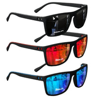 Polarized Square Sunglasses – UV protection Mirror Coated Sport Shades