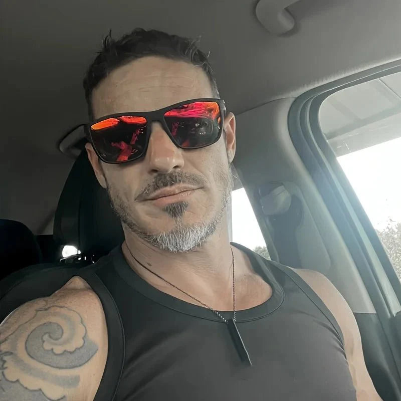 Polarized Square Sunglasses – UV protection Mirror Coated Sport Shades