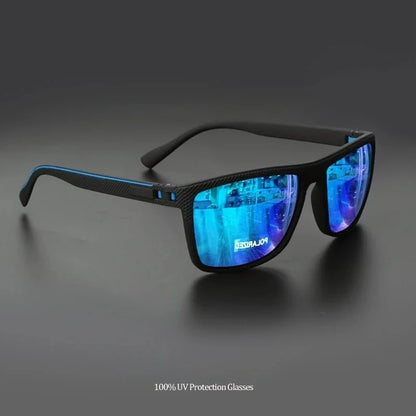 Polarized Square Sunglasses – UV protection Mirror Coated Sport Shades