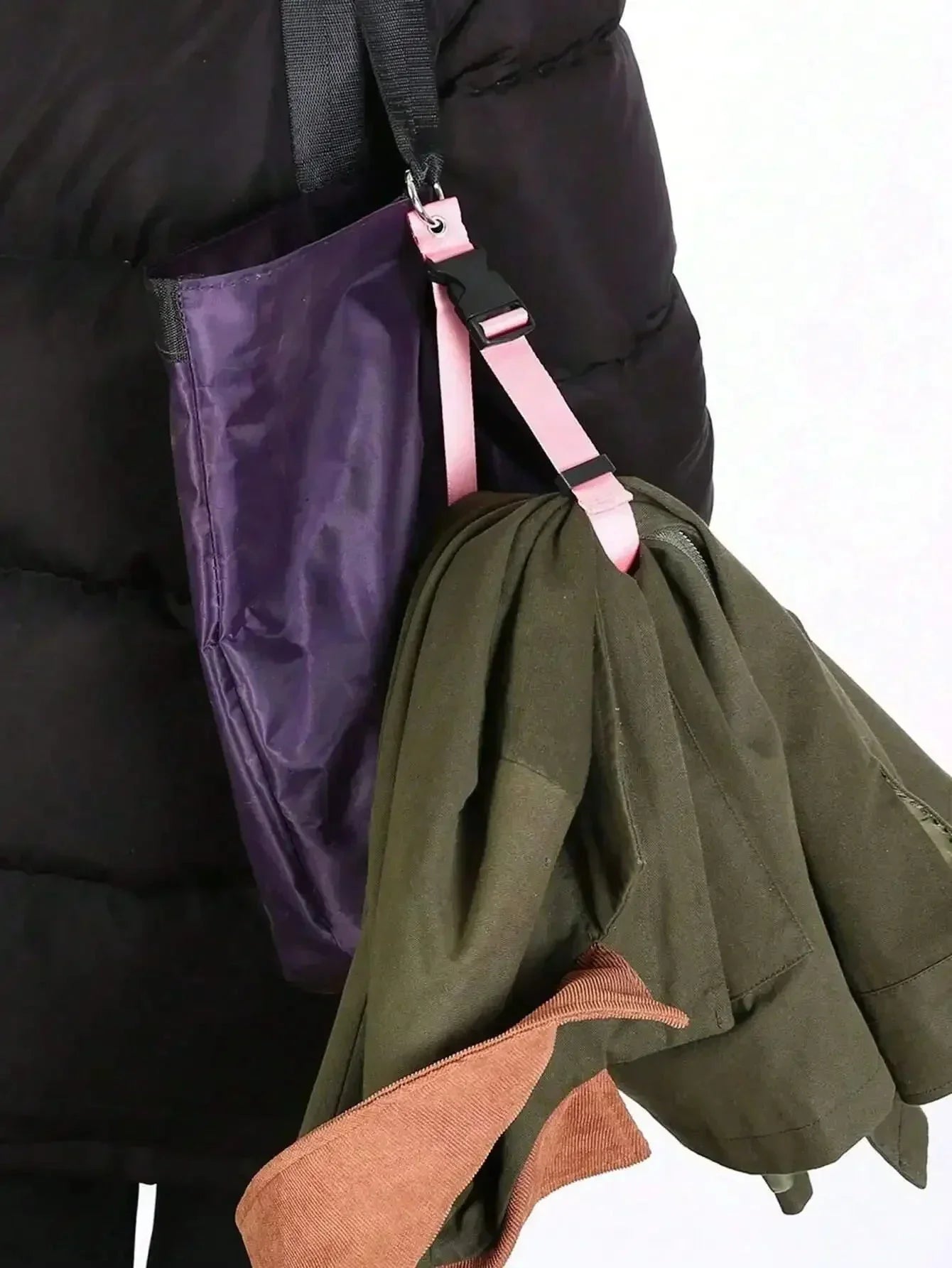 Portable Luggage Strap Holder – Anti-Theft Nylon Bag Gripper