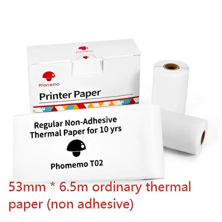 Mini impresora portátil de etiquetas con rollos de papel adhesivo