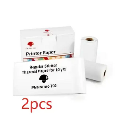 Mini impresora portátil de etiquetas con rollos de papel adhesivo