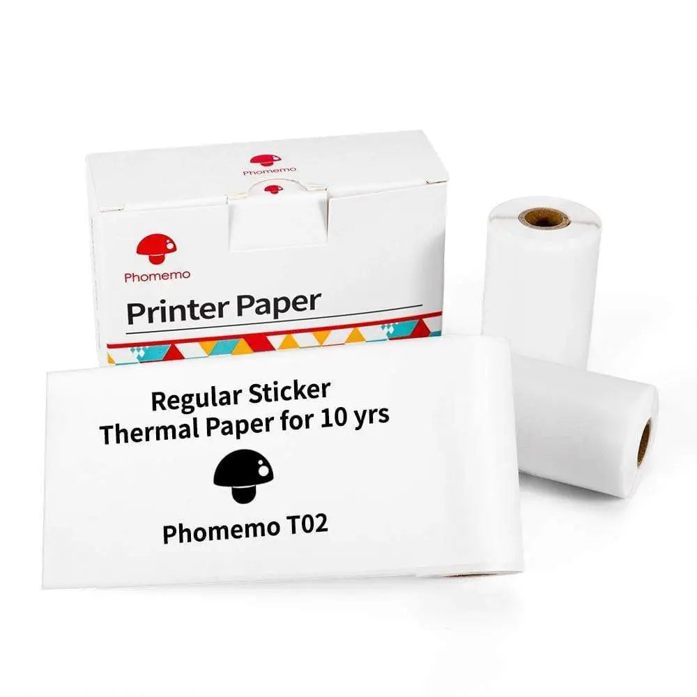 Mini impresora portátil de etiquetas con rollos de papel adhesivo