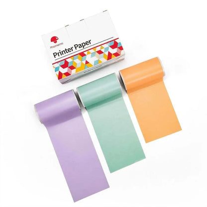 Mini impresora portátil de etiquetas con rollos de papel adhesivo