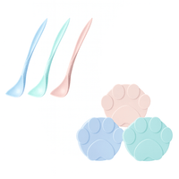 Portable Silicone Pet Food Lid and Spoon Set – 2-in-1 Can Cover and Sealer