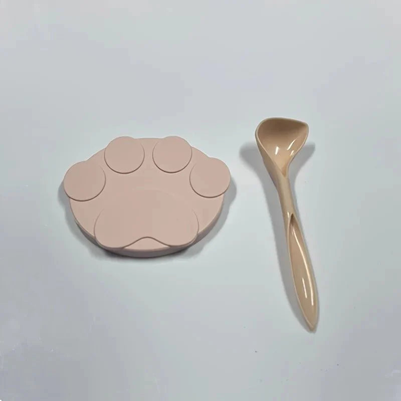 Portable Silicone Pet Food Lid and Spoon Set – 2-in-1 Can Cover and Sealer