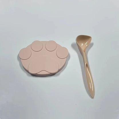 Portable Silicone Pet Food Lid and Spoon Set – 2-in-1 Can Cover and Sealer