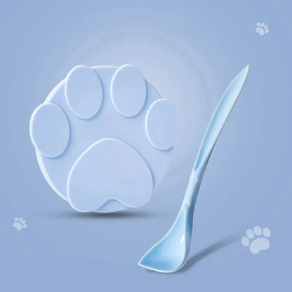 Portable Silicone Pet Food Lid and Spoon Set – 2-in-1 Can Cover and Sealer