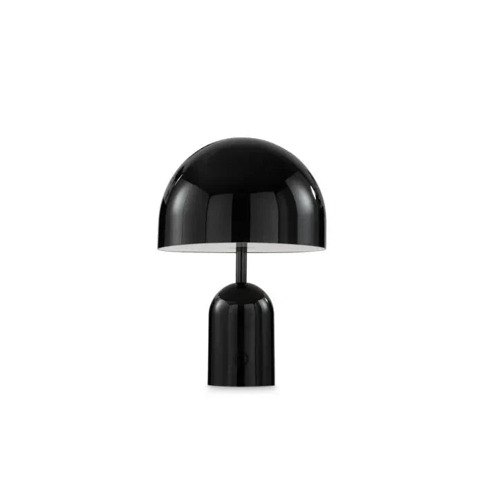 Rechargeable Chrome Table Lamp Dimmable Wireless LED Dome Light