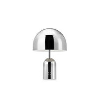 Rechargeable Chrome Table Lamp Dimmable Wireless LED Dome Light