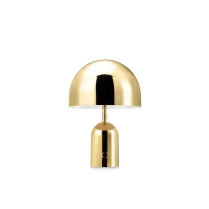 Rechargeable Chrome Table Lamp Dimmable Wireless LED Dome Light
