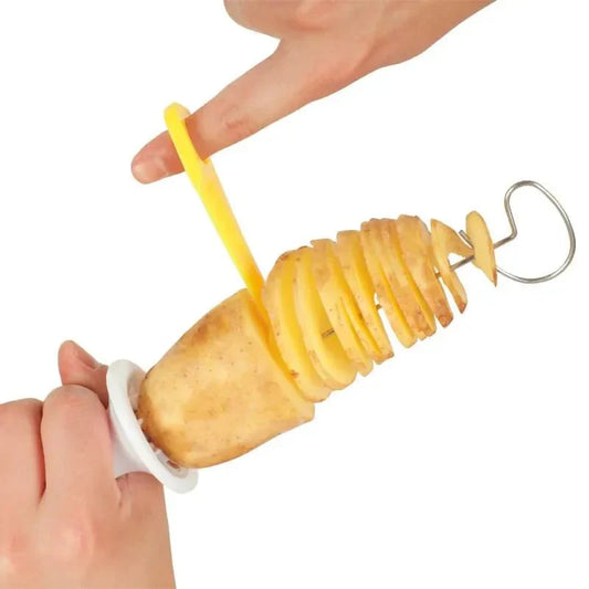 Easy-to-use Spiral Potato Cutter