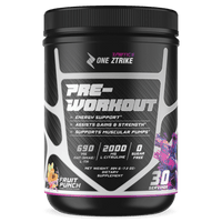 Pre-Workout Fruit Punch | Creatine, Nitric Oxide & Amino Acids | ONE ZTRIKE by ZNETICS