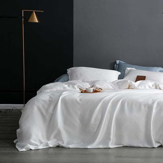 Housse de couette en lyocell couleur unie Karen