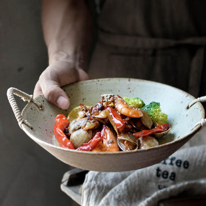 Hand-made Japanese Style Plates And Bowls
