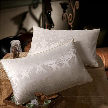 Almohada Fabrizio de pluma de ganso, 100% transpirable
