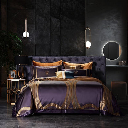 Napoleon Duvet Cover Set (Mulberry Silk) King Size