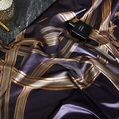 Napoleon Duvet Cover Set (Mulberry Silk) King Size