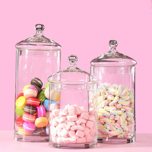 Pot à bonbons en verre minimaliste