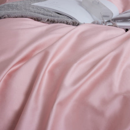 Flamingo Grace Silk Duvet Cover Set (Premium Egyptian Cotton) 600TC