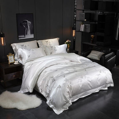 Platinum Butterfly Duvet Cover Set