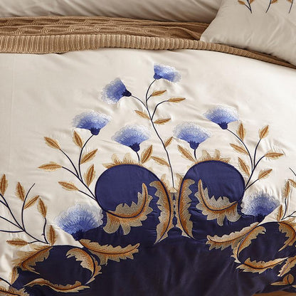 Blue Tail Luxury Duvet Cover Set (60S Egyptian Cotton)