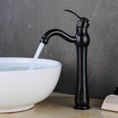 Grifo de baño vintage de un solo agujero Lily