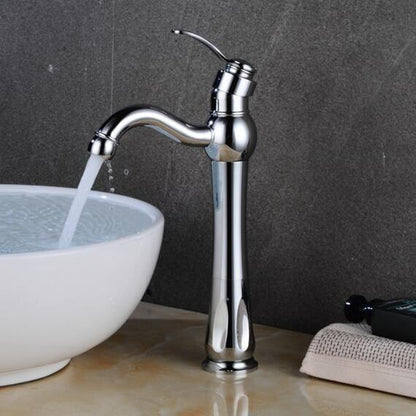 Grifo de baño vintage de un solo agujero Lily