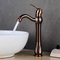 Grifo de baño vintage de un solo agujero Lily