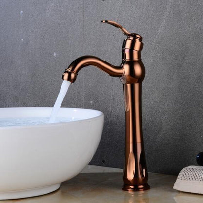 Grifo de baño vintage de un solo agujero Lily