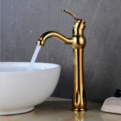 Grifo de baño vintage de un solo agujero Lily