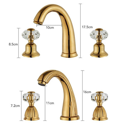 Samira Three-Hole Bathroom Faucet