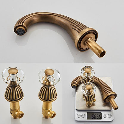 Samira Three-Hole Bathroom Faucet