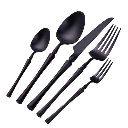 Evangeline Matte Flatware Set 24-Piece