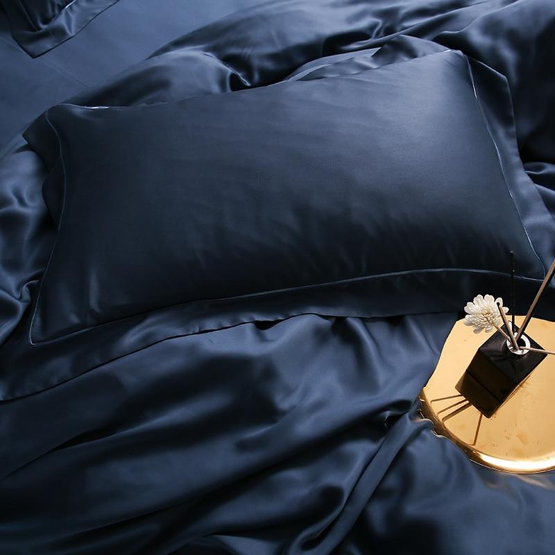 Karen Solid Color Lyocell Duvet Cover Set