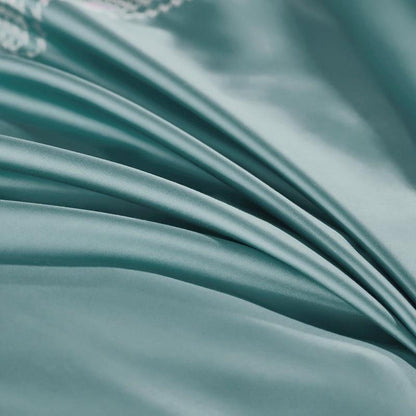 Parure de lit Evelyn haut de gamme brodée 1000 fils en coton égyptien à longues fibres