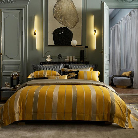 Parure de lit Mia Gradient moderne haut de gamme 1200 fils en 100 % coton