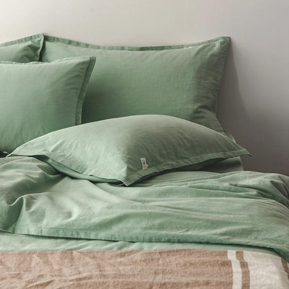 Emma Duvet Cover Set With Ropes 55% Cotton 45% Linen
