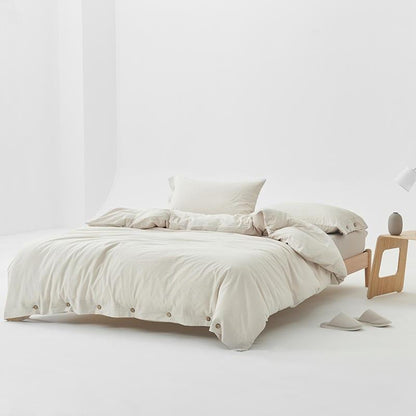 Olivia Stripe Ultra Soft Duvet Cover Set 100% Washed Cotton
