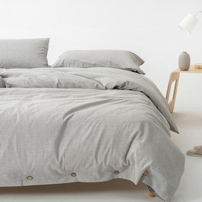 Olivia Stripe Ultra Soft Duvet Cover Set 100% Washed Cotton