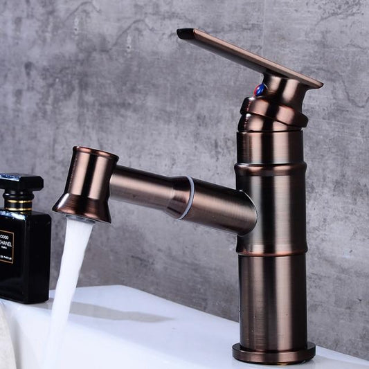 Robinet de salle de bain monotrou extractible Langfoss
