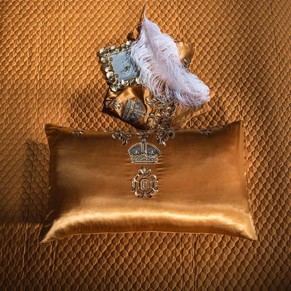 Juego de cama de satén de lujo Katherine