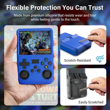 Silicone Case for R36S Handheld Console | 360° Shockproof Soft Shell Cover