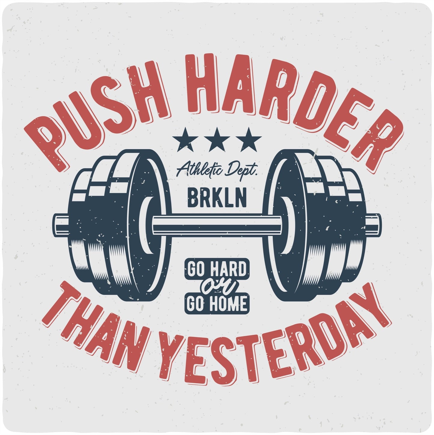 T-shirt à manches courtes et motif en viscose de bambou/coton biologique Push Harder pour hommes