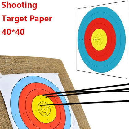 PVC Archery Paper Targets – High-Visibility Shooting Sheets (15.7" × 15.7")