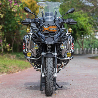 LOBOO Radiator Guard for BMW R1250GS / R1250GS Adventure– CNC Aluminum Protective Grill, Black Anodized Finish